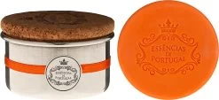Essencias De Portugal Aluminium Jewel-Keeper With Cork Lid Orange
