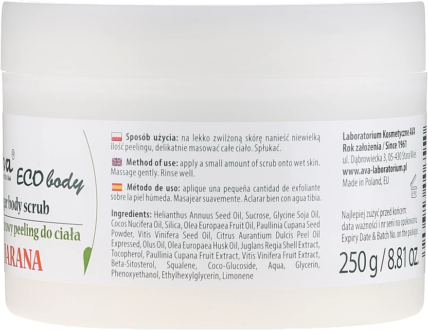 Gommage Sucré à La Guarana Pour Corps 3 Gommage Sucré à La Guarana Pour Corps – Image 3