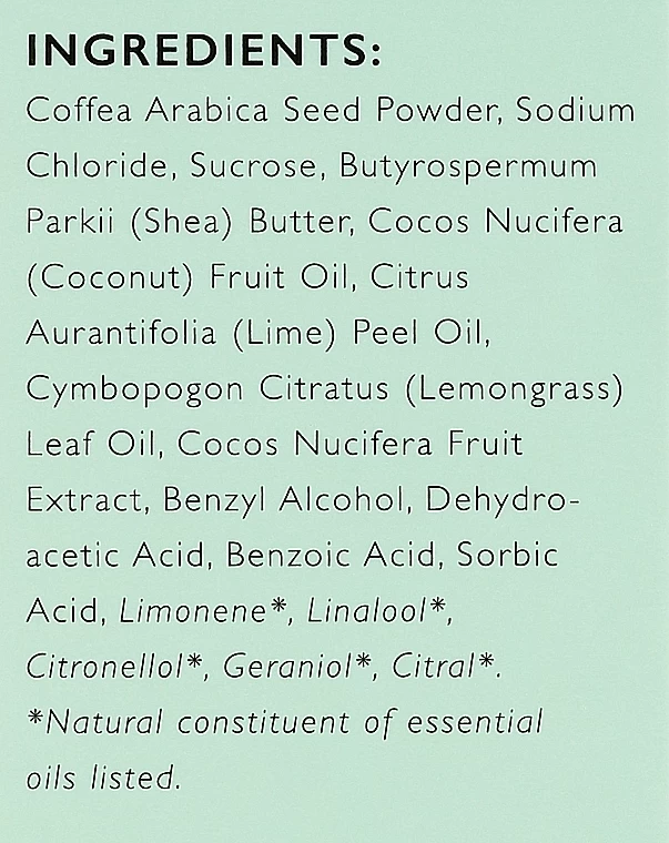 Gommage à La Caféine Et à La Citronnelle Pour Corps 4 Gommage à La Caféine Et à La Citronnelle Pour Corps – Image 4