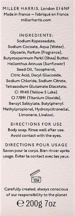 Miller Harris Lumiere Doree Soap -Produit De Soins Corporels Boutique gvnsopbqqkc3