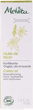 Melvita Huile De Ricin Fortifiante Pour Les Cils,sourcils Et Ongles