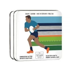 Savon De Luxe En Boîte Métallique Rugby