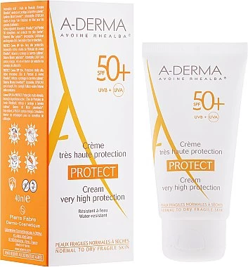 A Derma Crème Solaire Pour Peaux Normales à Sèches