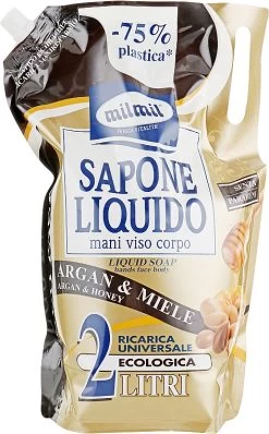 Savon Liquide Pour Visage, Mains Et Corps, Argan Et Miel (recharge)