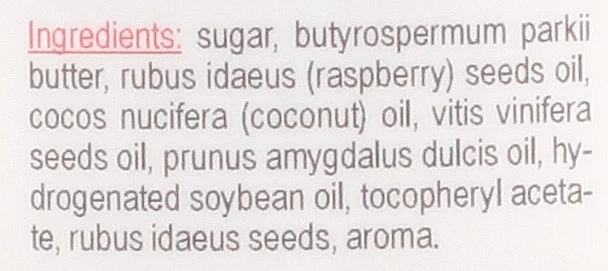 Gommage Naturel Au Sucre, Beurre De Karité Et Huile De Framboise Pour Corps 3 Gommage Naturel Au Sucre, Beurre De Karité Et Huile De Framboise Pour Corps – Image 3