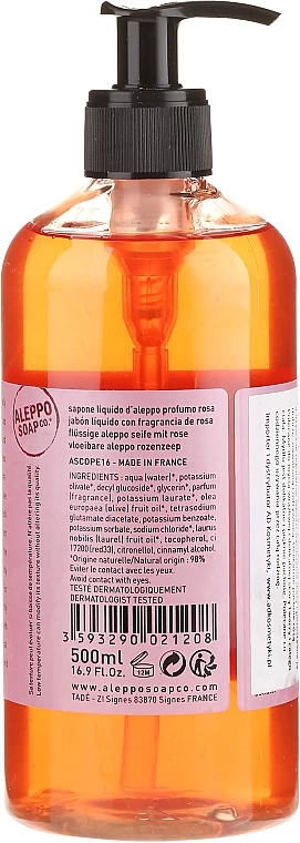 Savon D'Alep Liquide, Fleur De Rose 2 Savon D'Alep Liquide, Fleur De Rose – Image 2