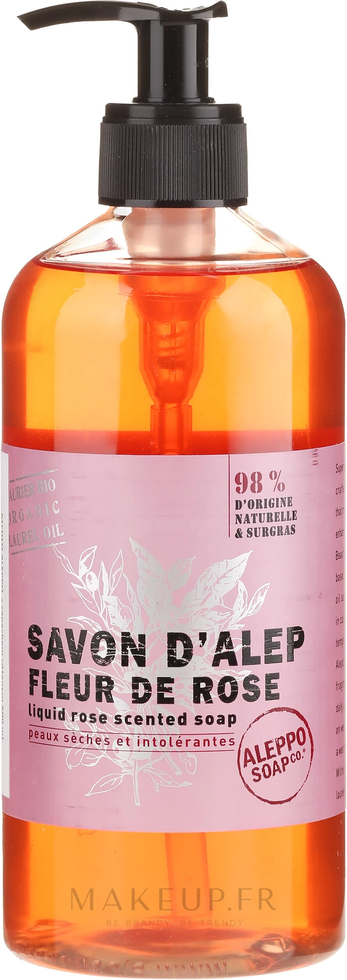 Savon D'Alep Liquide, Fleur De Rose 4 Savon D'Alep Liquide, Fleur De Rose – Image 4